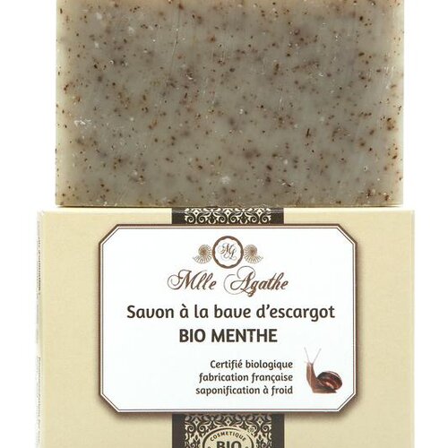savon-bio-escargot-menthe MLLE AGATHE